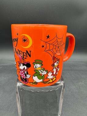 Disney Happy Halloween Oversized Coffee Tea Mug 20 oz Mickey Minnie Goofy Donald